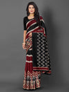 Saree Mall Women's Bhagalpuri  Black Printed Designer Saree With Blouse Piece-ALFA101