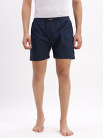 Men Printed Cotton Navy Blue Boxer-AM-149-11-Navyblue