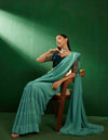 Suha Womens Fashion Ethnic Teal Color Sarees-MLSHWSA1280TEL0ONE