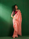 Suha Womens Fashion Ethnic Peach Color Sarees-MLSHWSA1281PCH0ONE