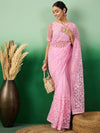 Suha Womens Fashion Ethnic Pink Color Sarees-MLSHWSA1316PNK0ONE