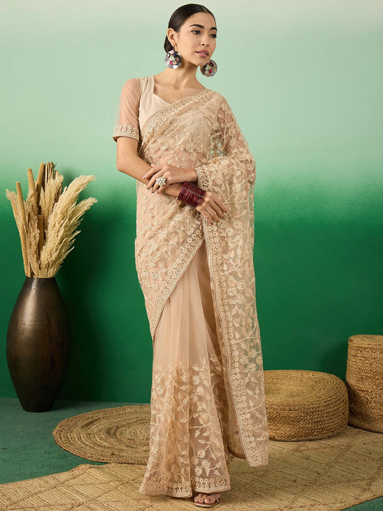 Suha Womens Fashion Ethnic Beige Color Sarees-MLSHWSA1317BEI0ONE