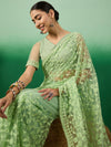 Suha Womens Fashion Ethnic Pista Green Color Sarees-MLSHWSA1320PSG0ONE