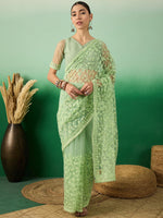 Suha Womens Fashion Ethnic Pista Green Color Sarees-MLSHWSA1320PSG0ONE