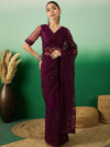 Suha Womens Fashion Ethnic Wine Color Sarees-MLSHWSA1328WNE0ONE