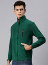 Men Solid Green Sweatshirt-AR-1672-Green