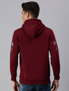 Men Hooded Graphic Print Multi Sweatshirt-AR-1686-Maroon