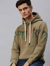 Men Hooded Graphic Print Multi Sweatshirt-AR-1686-Olive