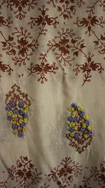 Bagru Hand Block Printed And Hand Embroidered Scarf Bounce