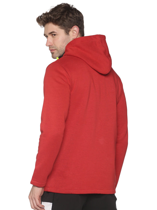 Men Solid Red Sweatshirt-ARTB1644-Red