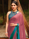 Saree Mall Women's Chiffon Mauve Embellished Celebrity Saree With Blouse Piece-ARUNA11