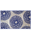 Athom Living Drop Blue Premium Anti Slip Printed Carpet-ATZ-12-3-CP01