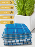 Athom Living Premium Gamcha Bath Towel 65 x 135 cm Pack of 5 Multicolored checkered-ATZ-BT-1A-1A-1F-1F-1G