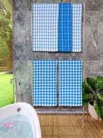 Athom Living Premium Gamcha Bath Towel 65 x 135 cm Pack of 5 Multicolored checkered-ATZ-BT-1A-1A-1F-1F-1G