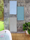 Athom Living Premium Gamcha Bath Towel 65 x 135 cm Pack of 3 Multicolored checkered-ATZ-BT-1A-1D-1E