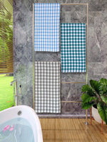 Athom Living Premium Gamcha Bath Towel 65 x 135 cm Pack of 3 Multicolored checkered-ATZ-BT-1A-1D-1E