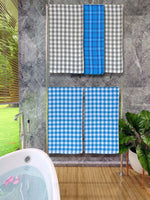 Athom Living Premium Gamcha Bath Towel 65 x 135 cm Pack of 5 Multicolored checkered-ATZ-BT-1D-1D-1F-1F-1G