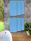 Athom Living Premium Gamcha Bath Towel 65 x 135 cm Pack of 6 Multicolored checkered-ATZ-BT-1F-C6