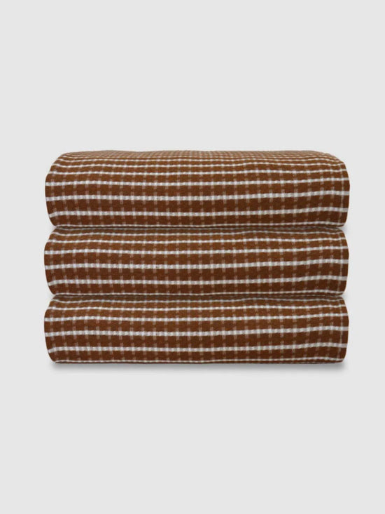 Athom Living Premium  Bath Towel 75 x 150 cm Pack of 3 Waffle Towel,Ultra Absorbent, Quick Dry, and Durable - Ideal for Spa, Gym, and Everyday Use, Maroon  color-ATZ-BT-7M-C3