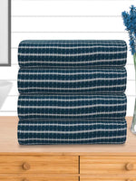 Athom Living Premium  Bath Towel 75 x 150 cm Pack of 4 Waffle Towel,Ultra Absorbent, Quick Dry, and Durable - Ideal for Spa, Gym, and Everyday Use, Dark Blue color-ATZ-BT-7N-C4