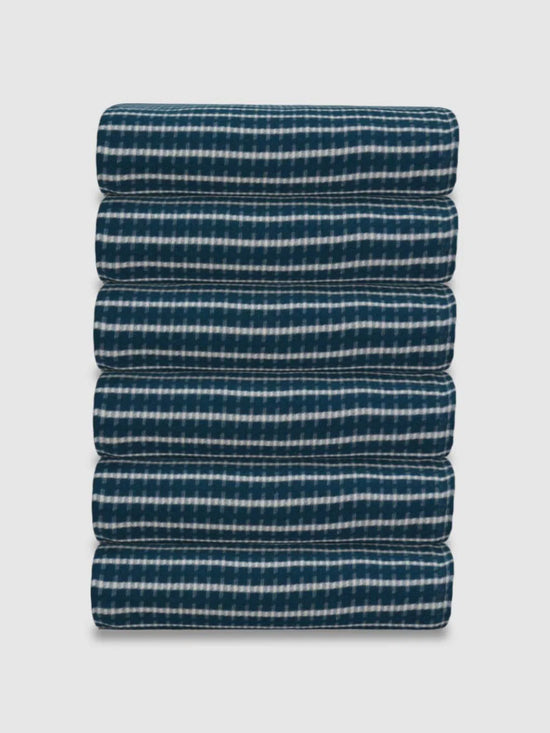 Athom Living Premium  Bath Towel 75 x 150 cm Pack of 6 Waffle Towel,Ultra Absorbent, Quick Dry, and Durable - Ideal for Spa, Gym, and Everyday Use, Dark Blue color-ATZ-BT-7N-C6