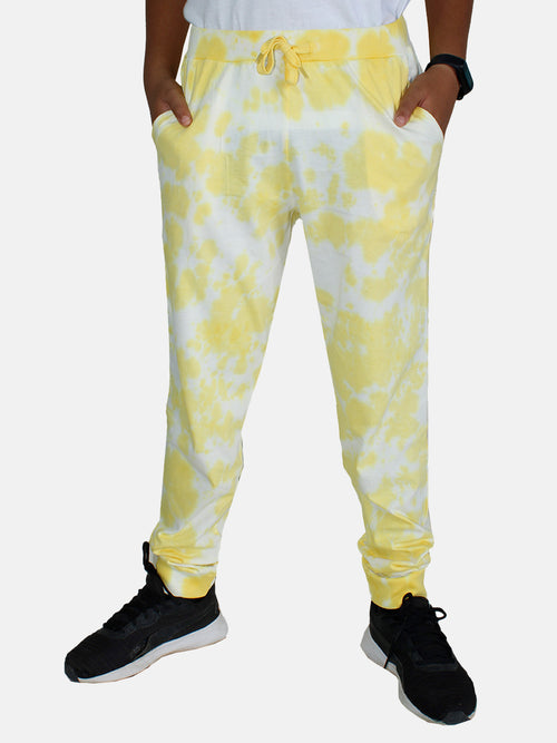 Unisex Cloud effect Tie and Dye Track Pant