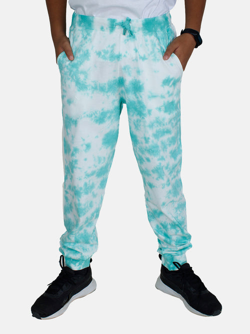Unisex crumple effect Tie and Dye Track Pant