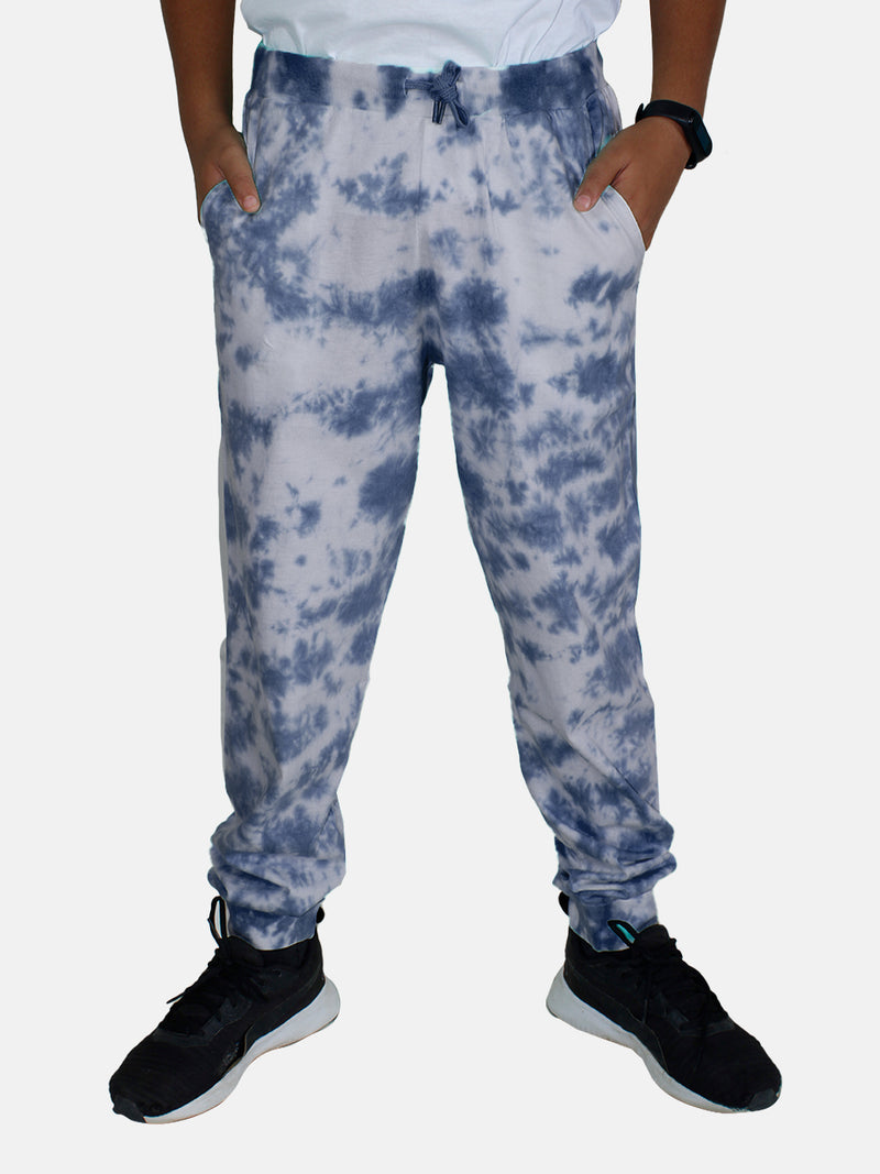 Unisex crumple effect Tie and Dye Track Pant
