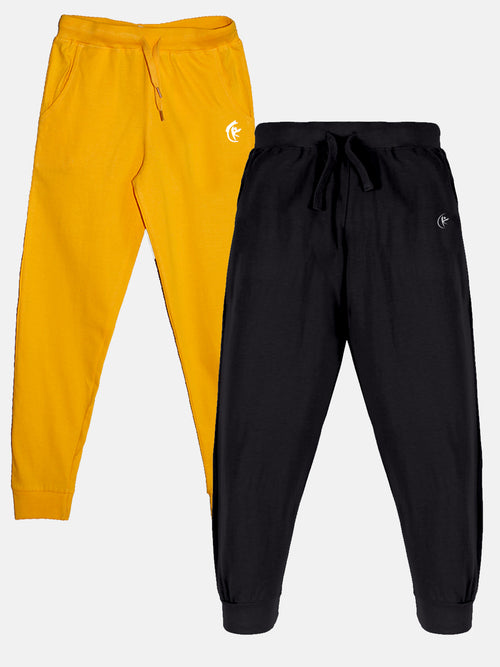Unisex Solid Track Pant Pack Of 2