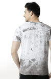 Huetrap White Mens Short Sleeve Graphic Printed Tshirt-HT15MKGRAWHT00161