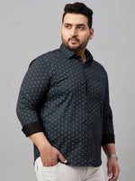 Men Printed Black Premium Shirt-ALUMINIPRINT-5330-Black