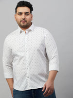 Men Printed White Premium Shirt-ALUMINIPRINT-5481-White