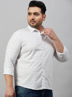 Men Printed White Premium Shirt-ALUMINIPRINT-5481-White