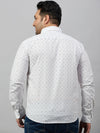 Men Printed White Premium Shirt-ALUMINIPRINT-5481-White