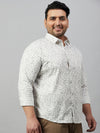 Men Printed White Premium Shirt-ALUMINIPRINT-5521-White