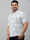 Men Printed White Premium Shirt-ALUMINIPRINT-6204-White