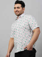 Men Printed White Premium Shirt-ALUMINIPRINT-6209-White