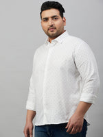 Men Printed White Premium Shirt-ALUMINIPRINT-6516-White