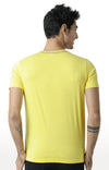 Huetrap Yellow Mens Short Sleeve Graphic Printed Tshirt-HT16MKGRAYLW00365