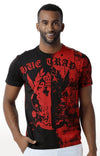 Huetrap Red Mens Short Sleeve Graphic Printed Tshirt-HT15MKGRARED00118