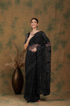 Suha Womens Fashion Ethnic Black Color Sarees-MLSHWSA1104BLK0ONE