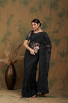 Suha Womens Fashion Ethnic Black Color Sarees-MLSHWSA1104BLK0ONE