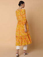 Women Floral Mustard Anarkali Kurta-BC-CK-1051-Mustard