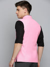 Men Mandarin Collar Solid Fuchsia Nehru Jacket-BD-901-Fuchsia