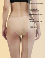AshleyandAlvis | Bamboo Micro Modal | Anti Bacterial | Women Bikini | Premium Panty | 3X moisture wicking | 50 Wash Guarantee | Pack of 3