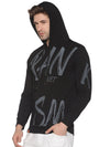 Men Printed Black Sweatshirt-BP1518-Black