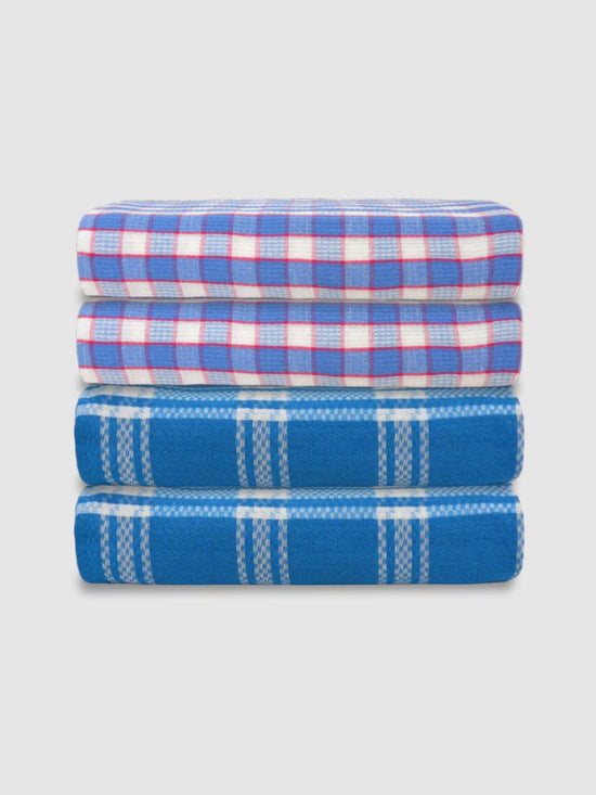 Athom Living Premium  Bath Towel 75 x 150 cm Pack of 4 Waffle Towel,Ultra Absorbent, Quick Dry, and Durable - Ideal for Spa, Gym, and Everyday Use, Multi color-BT-7I7I7L7L