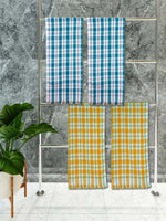 Athom Living Premium Gamcha Bath Towel 75 x 150 cm Pack of 4 Multicolued checkered-BT-9K-9K-9M-9M