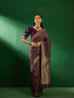 Suha Womens Fashion Ethnic Purple Color Sarees-MLSHWSA1292PUP0ONE