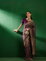 Suha Womens Fashion Ethnic Purple Color Sarees-MLSHWSA1292PUP0ONE